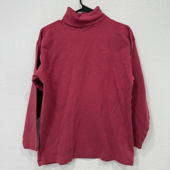 Banana Republic Sweaters - Banana Republic Safari Travel Burgundy Cotton Turtleneck Long Sleeve Top M